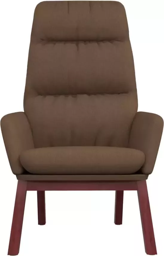 VIDAXL Relaxstoel stof bruin
