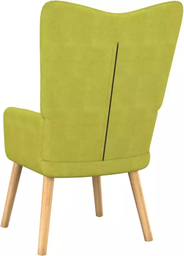 VIDAXL Relaxstoel stof groen