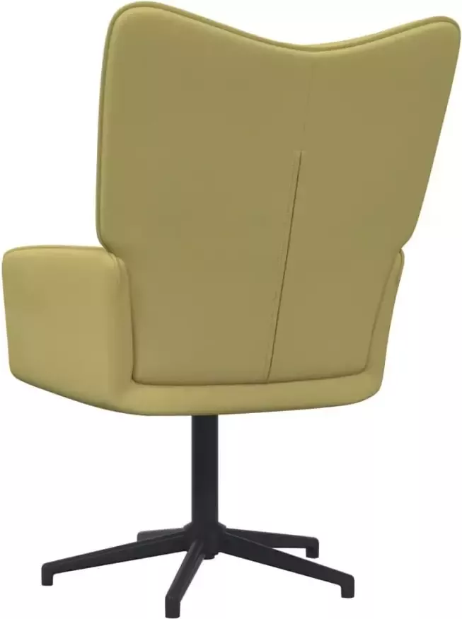 VIDAXL Relaxstoel stof groen