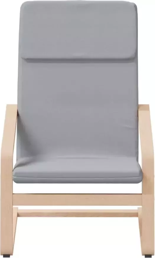 VIDAXL Relaxstoel stof lichtgrijs - Foto 3