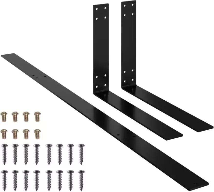VidaXL Rugleuning voor palletbank 110 cm ijzer zwart