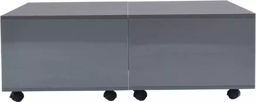 VidaXL -Salontafel-100x100x35-cm-hoogglans-grijs