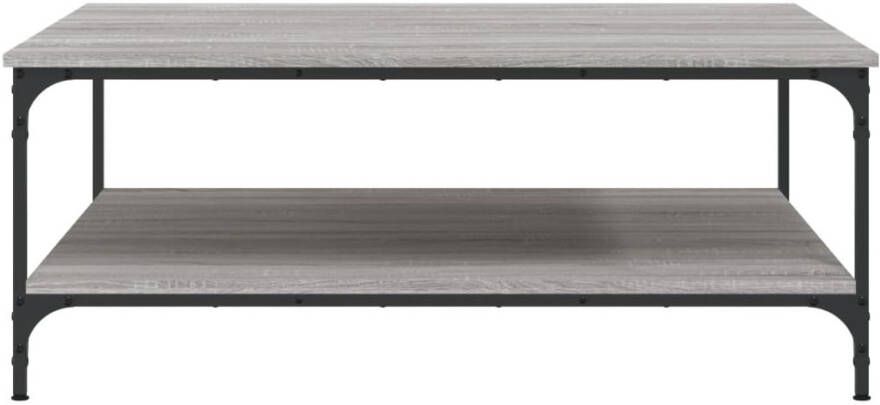 VidaXL -Salontafel-100x100x40-cm-bewerkt-hout-grijs-sonoma-eikenkleurig - Foto 6