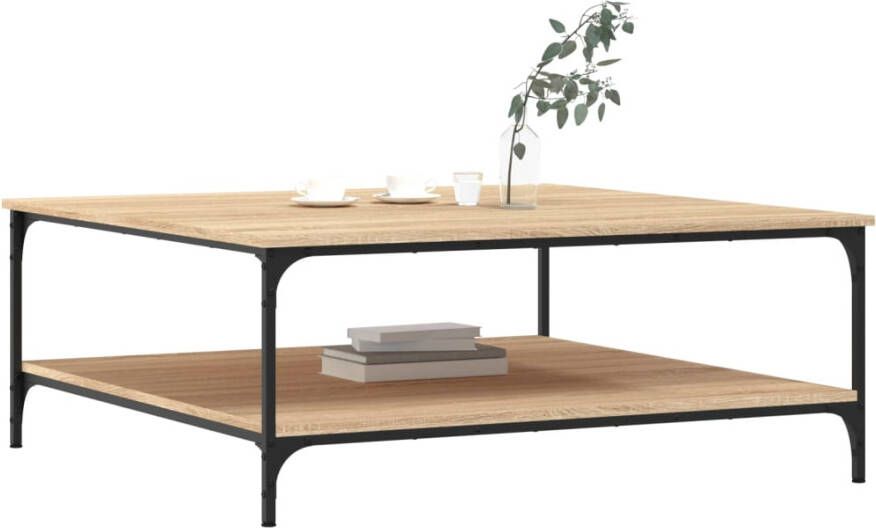 VidaXL -Salontafel-100x100x40-cm-bewerkt-hout-sonoma-eikenkleurig - Foto 3