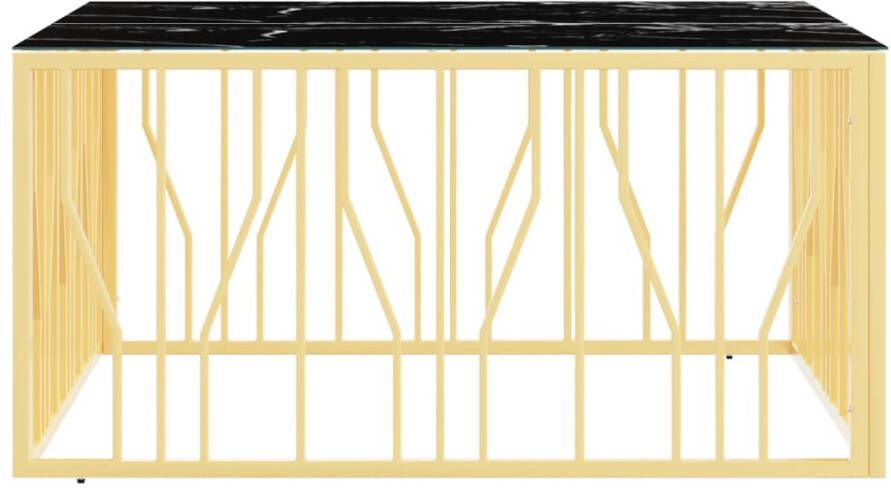 VidaXL -Salontafel-100x100x50-cm-roestvrij-staal-en-glas-goudkleurig
