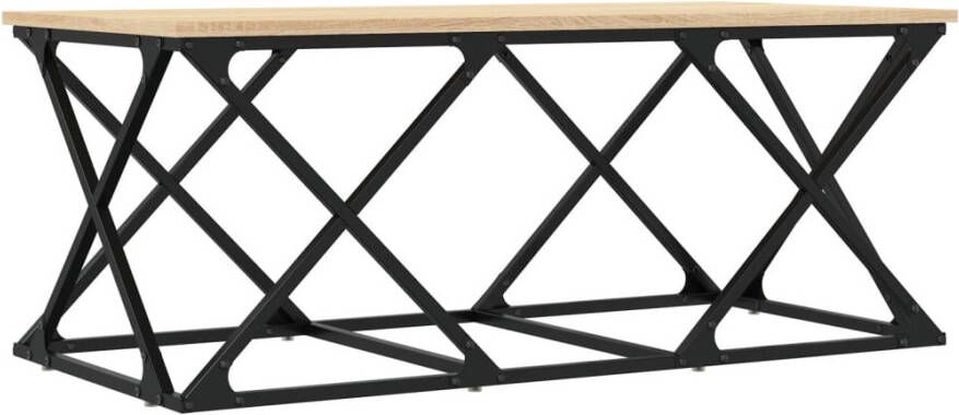 VidaXL -Salontafel-100x49x40-cm-bewerkt-hout-sonoma-eikenkleurig - Foto 5