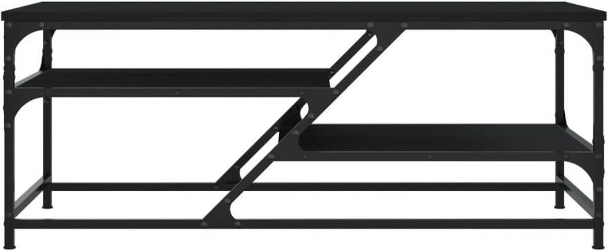 VidaXL -Salontafel-100x49x40-cm-bewerkt-hout-zwart - Foto 4