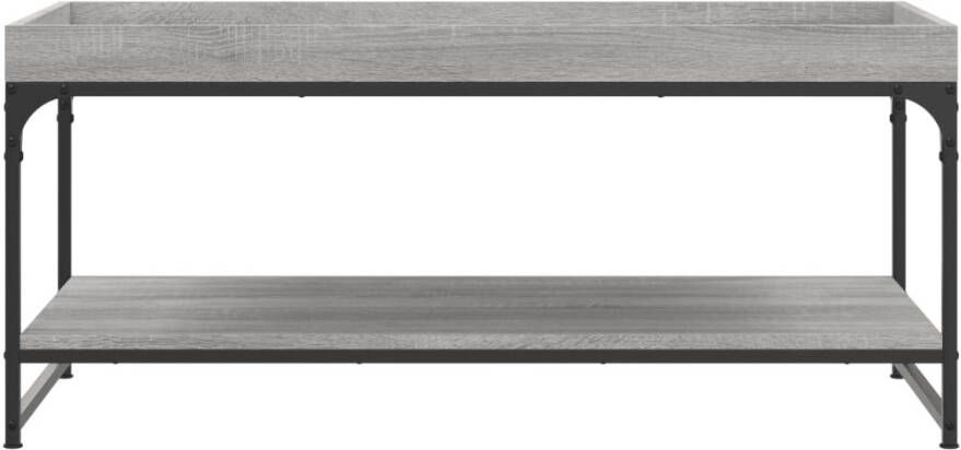 VidaXL -Salontafel-100x49x45-cm-bewerkt-hout-grijs-sonoma-eikenkleurig - Foto 4