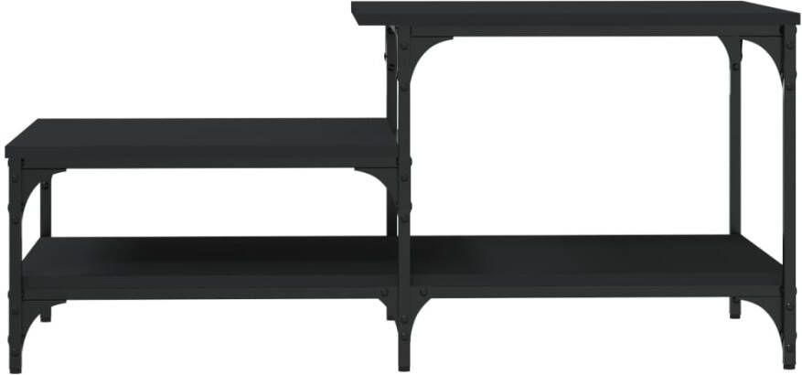 VidaXL -Salontafel-100x50 5x45-cm-bewerkt-hout-zwart - Foto 2
