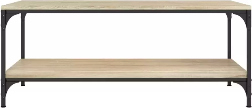 VidaXL -Salontafel-100x50x40-cm-bewerkt-hout-sonoma-eikenkleurig - Foto 4
