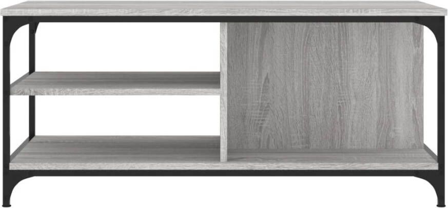 VidaXL -Salontafel-100x50x45-cm-bewerkt-hout-grijs-sonoma - Foto 4