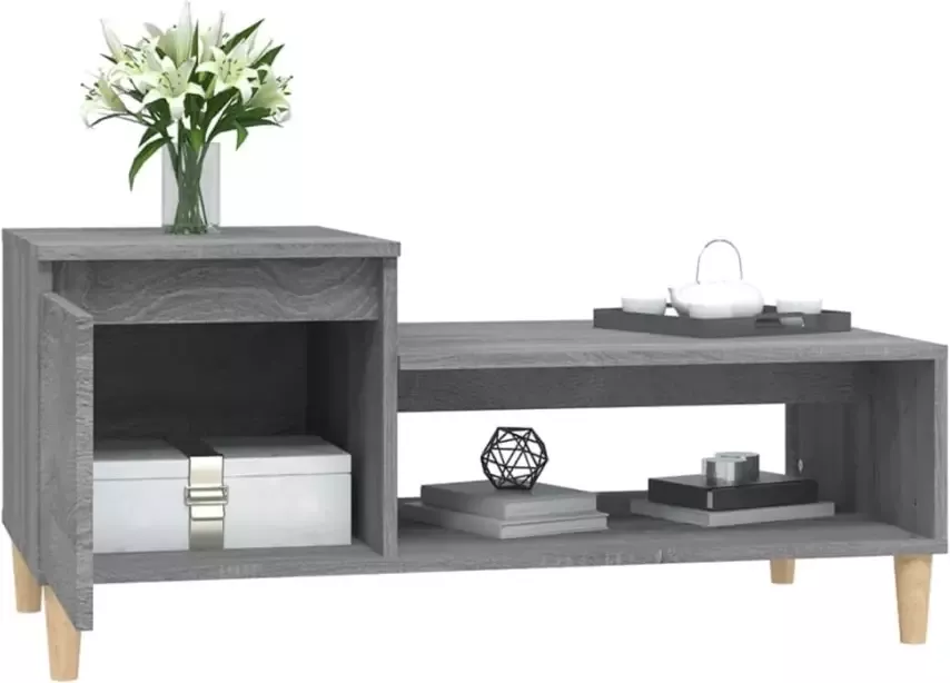 VidaXL -Salontafel-100x50x45-cm-bewerkt-hout-grijs-sonoma - Foto 6