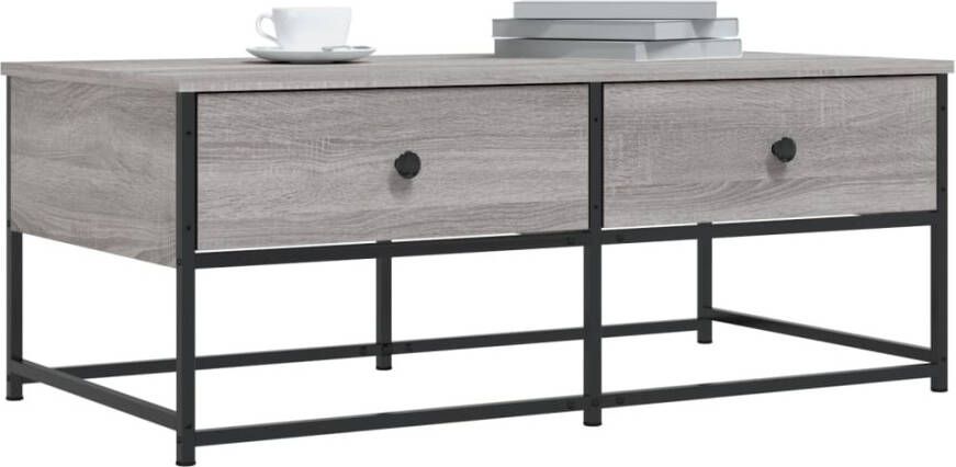 VidaXL -Salontafel-100x51x40-cm-bewerkt-hout-grijs-sonoma - Foto 3