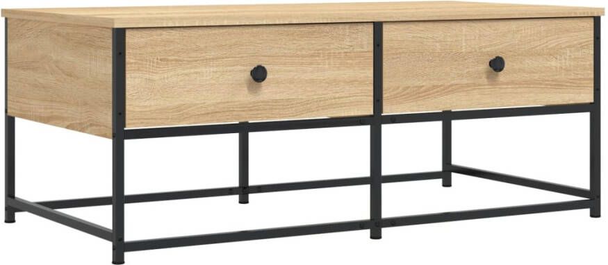 VidaXL -Salontafel-100x51x40-cm-bewerkt-hout-sonoma-eikenkleurig - Foto 4