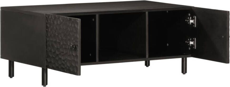 VidaXL -Salontafel-100x54x40-cm-massief-mangohout-zwart - Foto 4