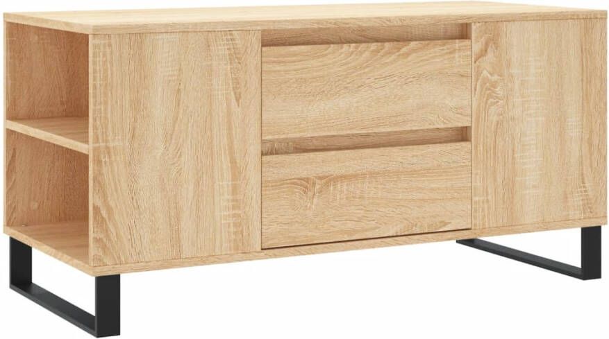 VidaXL -Salontafel-102x44 5x50-cm-bewerkt-hout-sonoma-eikenkleurig - Foto 8