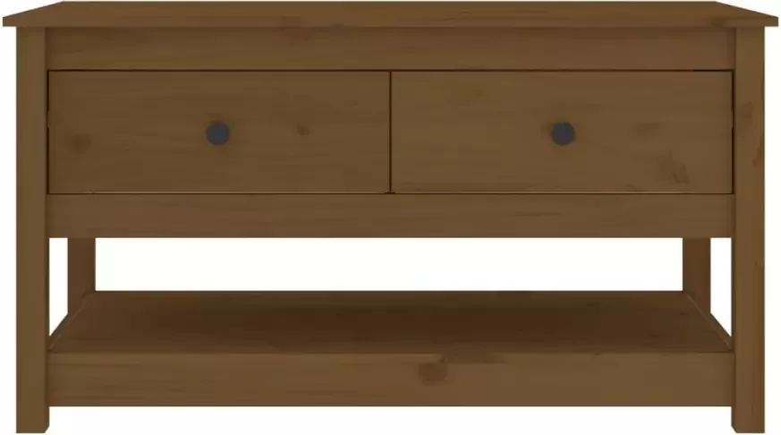 VidaXL -Salontafel-102x49x55-cm-massief-grenenhout-honingbruin - Foto 5