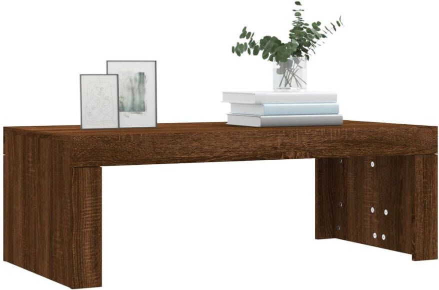 VidaXL -Salontafel-102x50x36-cm-bewerkt-hout-bruin-eikenkleur - Foto 1