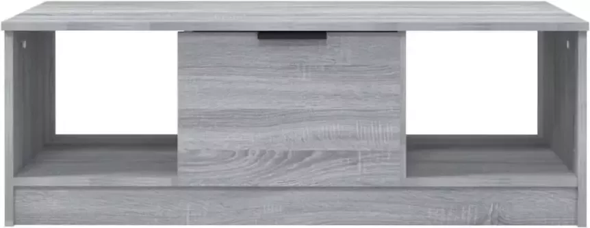 VIDAXL Salontafel 102x50x36 cm bewerkt hout grijs sonoma eikenkleurig