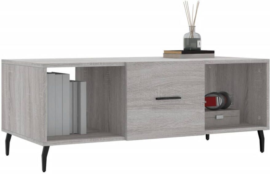 VidaXL -Salontafel-102x50x40-cm-bewerkt-hout-grijs-sonoma-eikenkleurig - Foto 6
