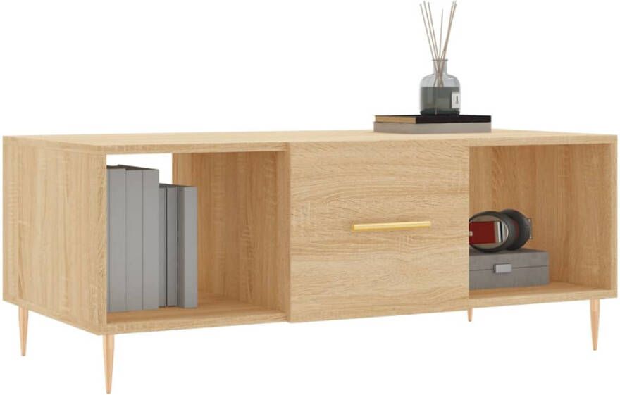 VidaXL -Salontafel-102x50x40-cm-bewerkt-hout-sonoma-eikenkleurig - Foto 8