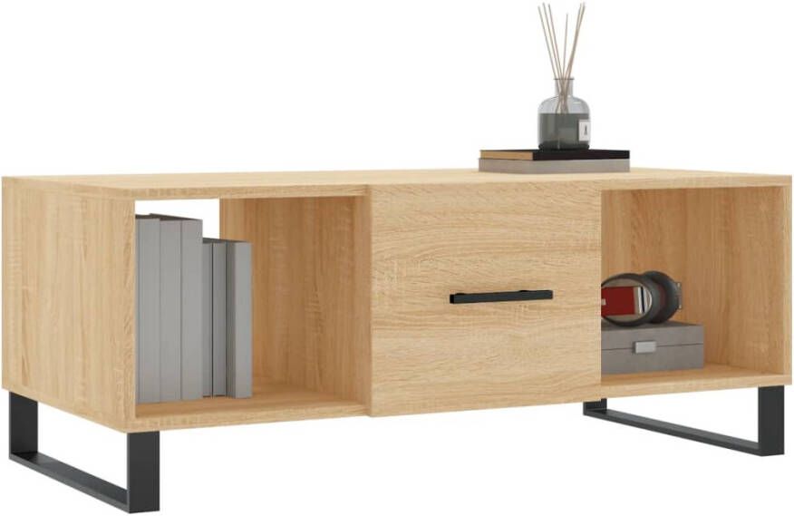 VidaXL -Salontafel-102x50x40-cm-bewerkt-hout-sonoma-eikenkleurig - Foto 6
