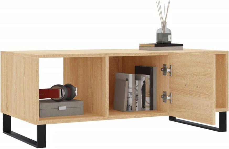 VidaXL -Salontafel-102x50x40-cm-bewerkt-hout-sonoma-eikenkleurig - Foto 7