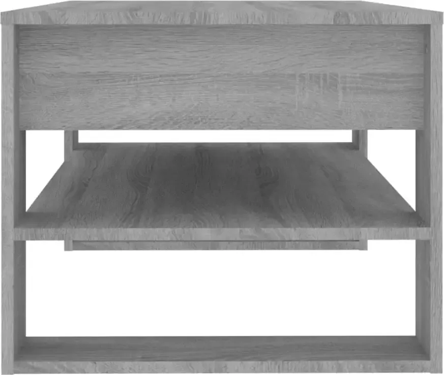 VidaXL -Salontafel-102x55x45-cm-bewerkt-hout-grijs-sonoma-eikenkleurig - Foto 2