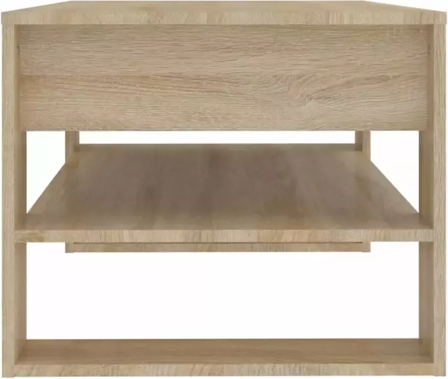 VidaXL -Salontafel-102x55x45-cm-bewerkt-hout-sonoma-eikenkleurig - Foto 1