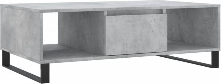 Prolenta Premium INFIORI Salontafel 104x60x35 cm bewerkt hout betongrijs - Foto 5