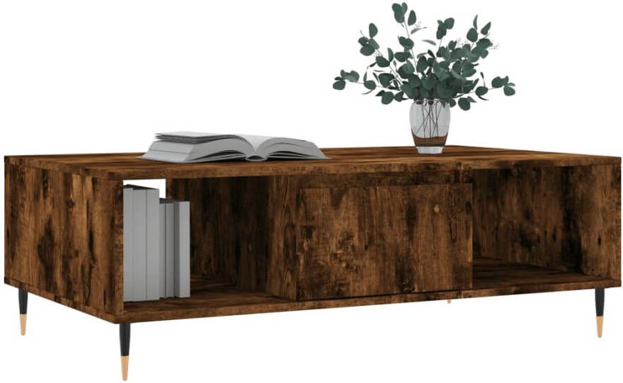 Prolenta Premium INFIORI Salontafel 104x60x35 cm bewerkt hout gerookt eikenkleurig - Foto 2