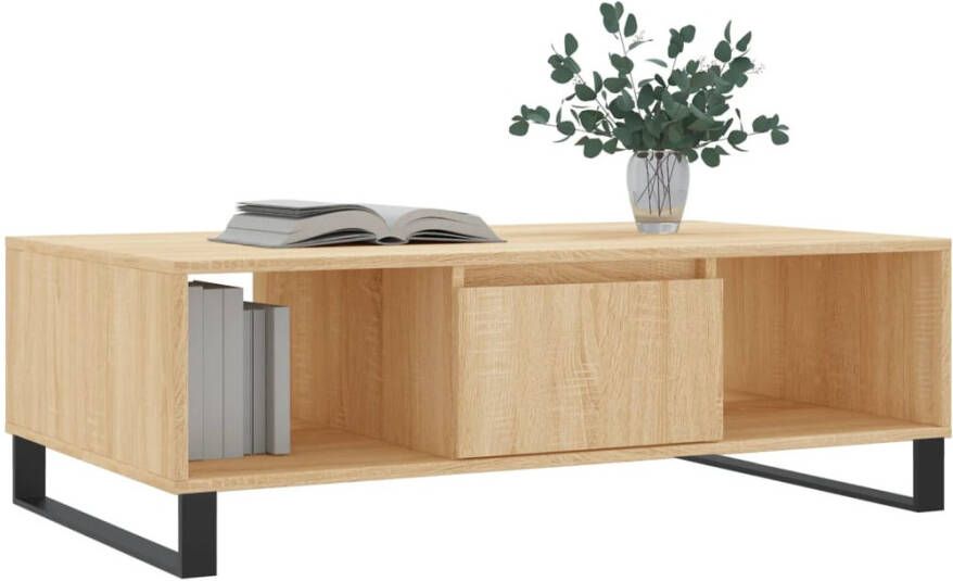 VidaXL -Salontafel-104x60x35-cm-bewerkt-hout-sonoma-eikenkleurig - Foto 6