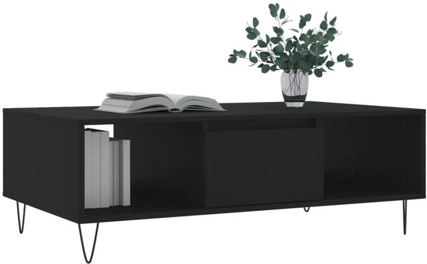 VidaXL -Salontafel-104x60x35-cm-bewerkt-hout-zwart - Foto 2