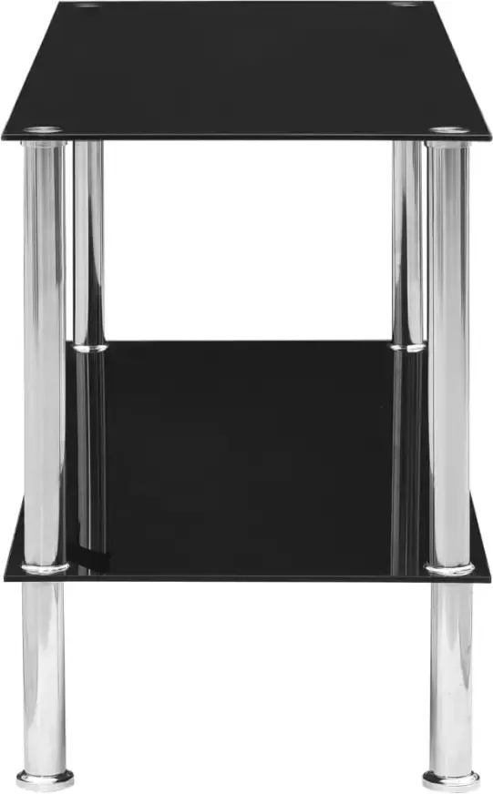 VidaXL -Salontafel-110x43x60-cm-gehard-glas-zwart - Foto 2