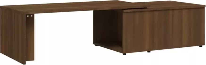 VidaXL -Salontafel-150x50x35-cm-bewerkt-hout-bruineikenkleurig - Foto 1