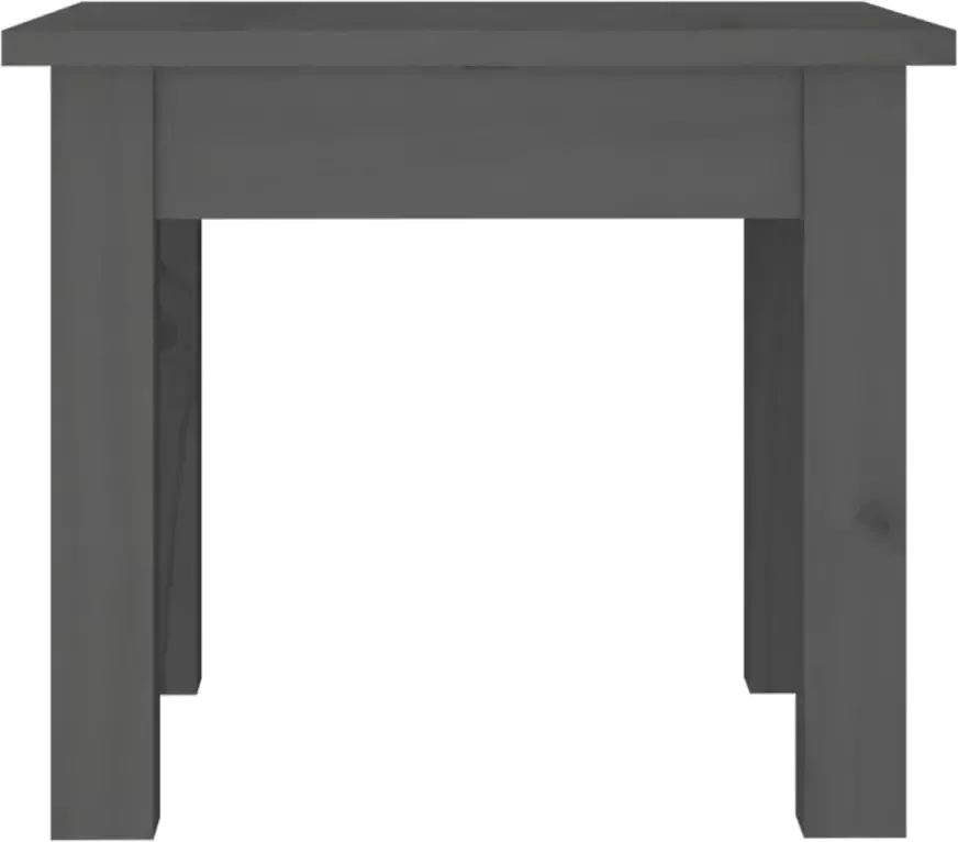 VidaXL -Salontafel-35x35x30-cm-massief-grenenhout-grijs - Foto 4
