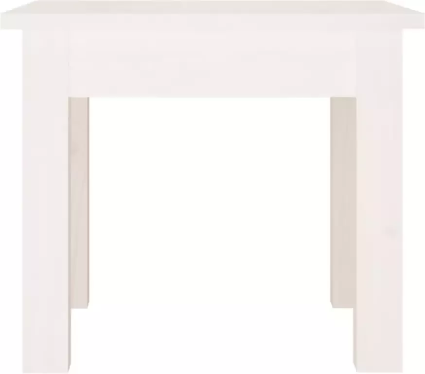 VidaXL -Salontafel-35x35x30-cm-massief-grenenhout-wit - Foto 4