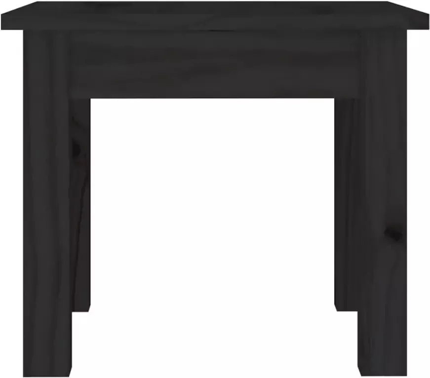 VidaXL -Salontafel-35x35x30-cm-massief-grenenhout-zwart - Foto 4
