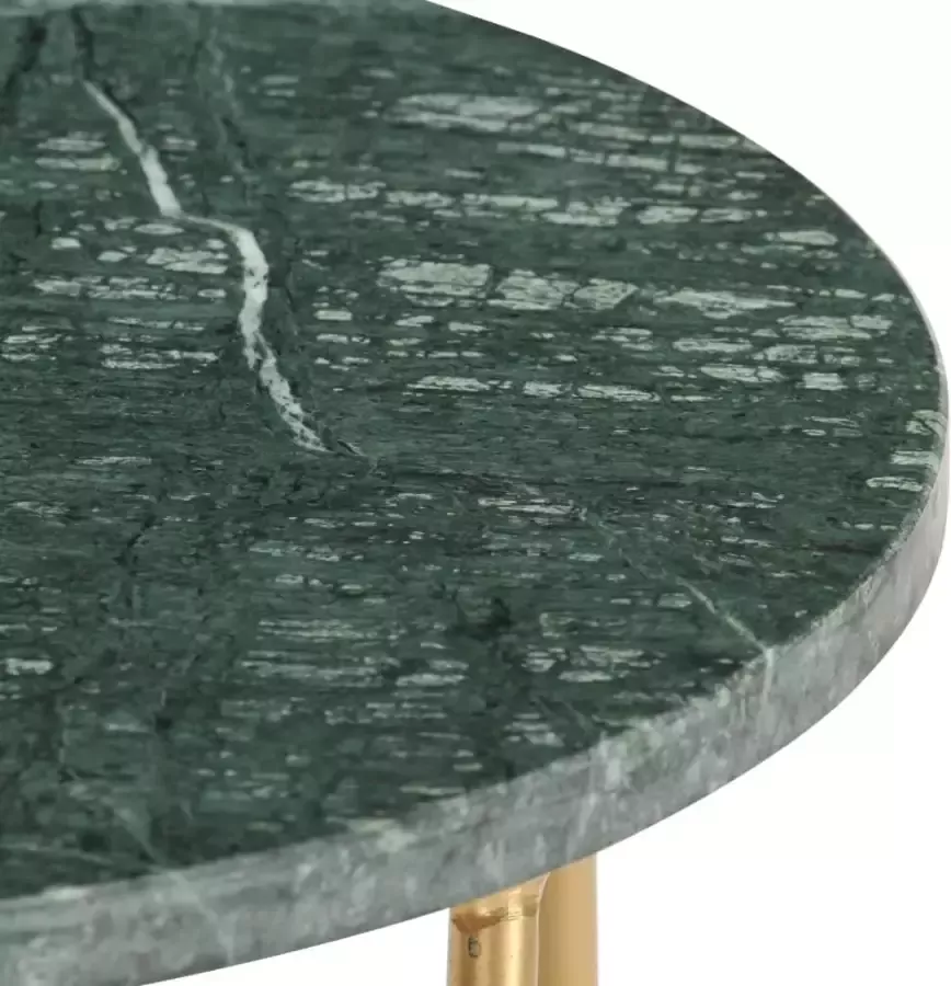 VidaXL -Salontafel-40x40x40-cm-echt-steen-met-marmeren-textuur-groen - Foto 2