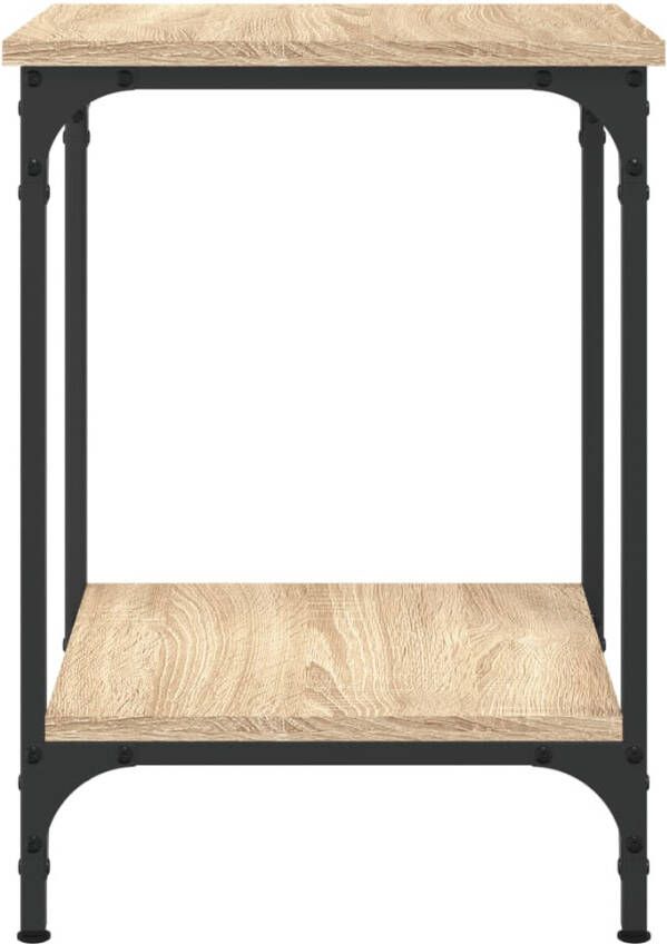 VidaXL -Salontafel-40x40x55-cm-bewerkt-hout-sonoma-eikenkleurig - Foto 3
