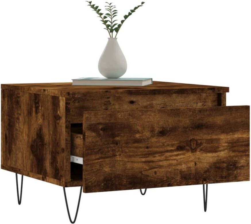 VidaXL -Salontafel-50x46x35-cm-bewerkt-hout-gerookt-eikenkleurig - Foto 6