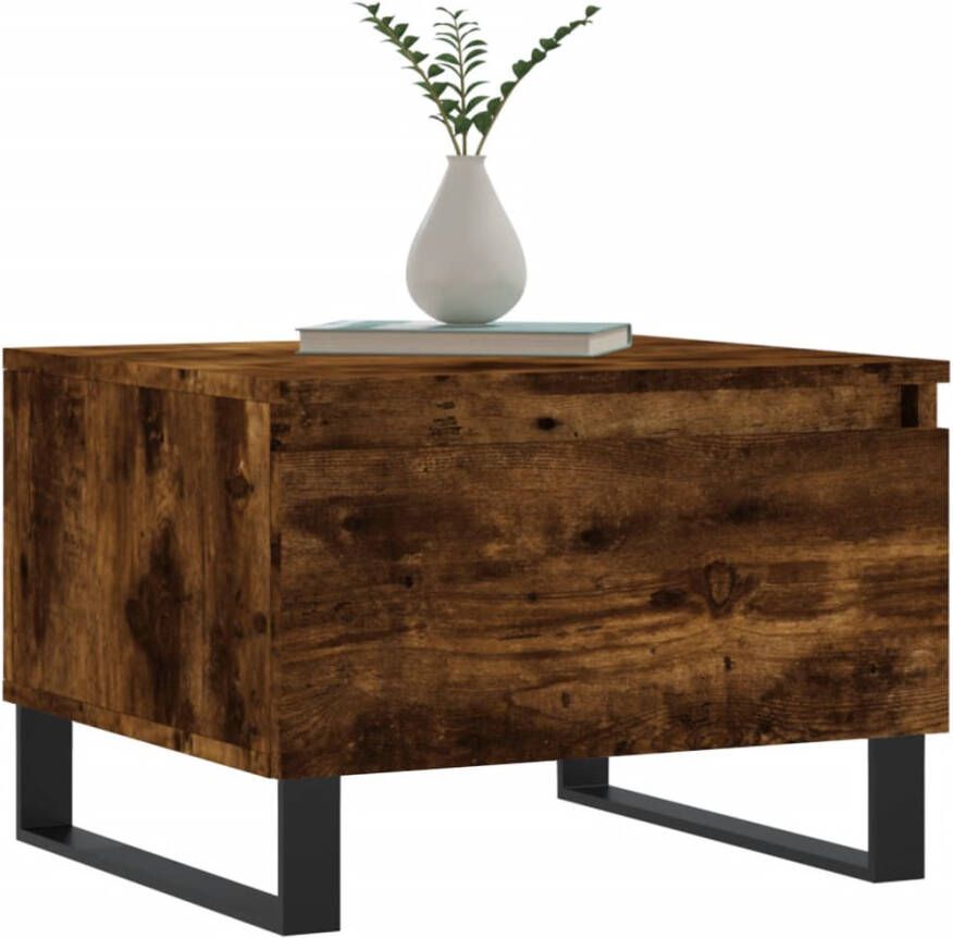 VidaXL -Salontafel-50x46x35-cm-bewerkt-hout-gerookt-eikenkleurig - Foto 3