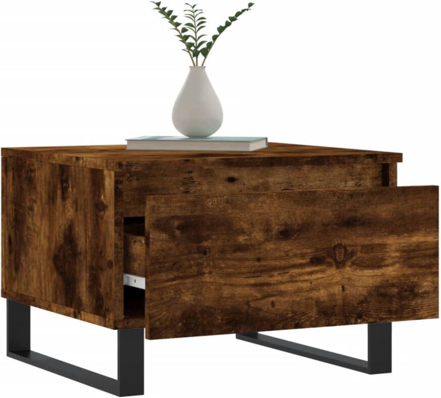 VidaXL -Salontafel-50x46x35-cm-bewerkt-hout-gerookt-eikenkleurig - Foto 5