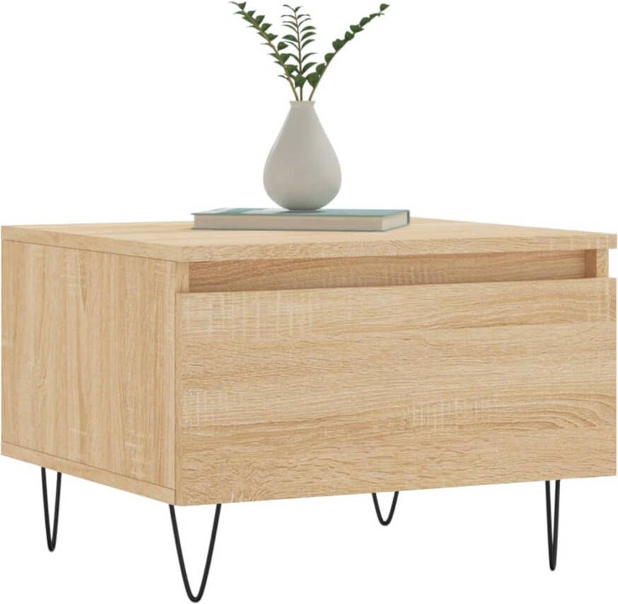 VidaXL -Salontafel-50x46x35-cm-bewerkt-hout-sonoma-eikenkleurig - Foto 6