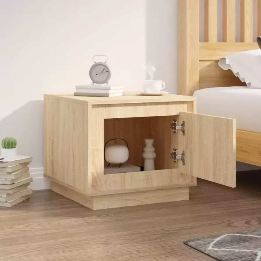 VidaXL -Salontafel-51x50x44-cm-bewerkt-hout-sonoma-eikenkleurig