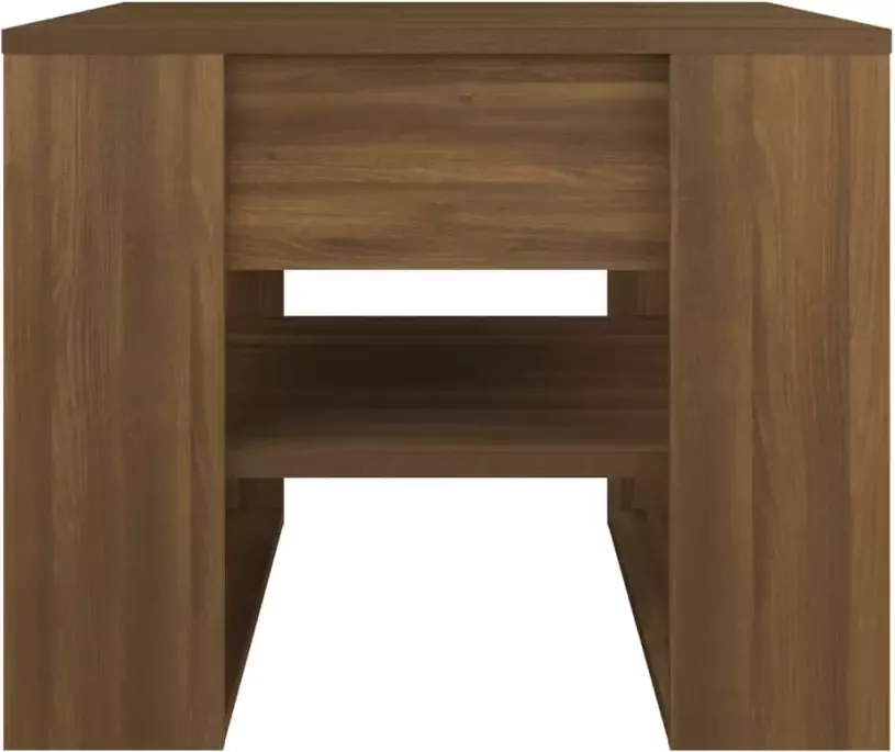 VidaXL -Salontafel-55 5x55x45-cm-bewerkt-hout-bruineikenkleurig - Foto 4