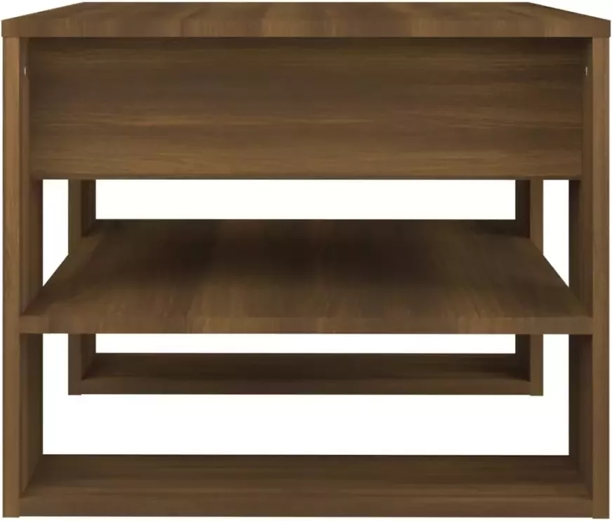 VidaXL -Salontafel-55 5x55x45-cm-bewerkt-hout-bruineikenkleurig - Foto 2