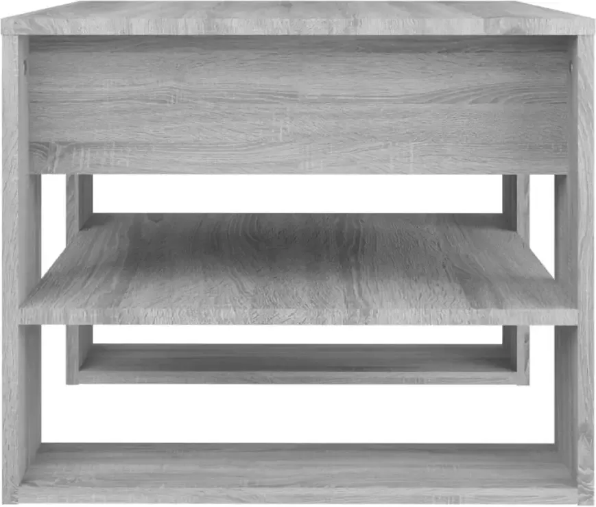 VidaXL -Salontafel-55 5x55x45-cm-bewerkt-hout-grijs-sonoma-eikenkleurig - Foto 2