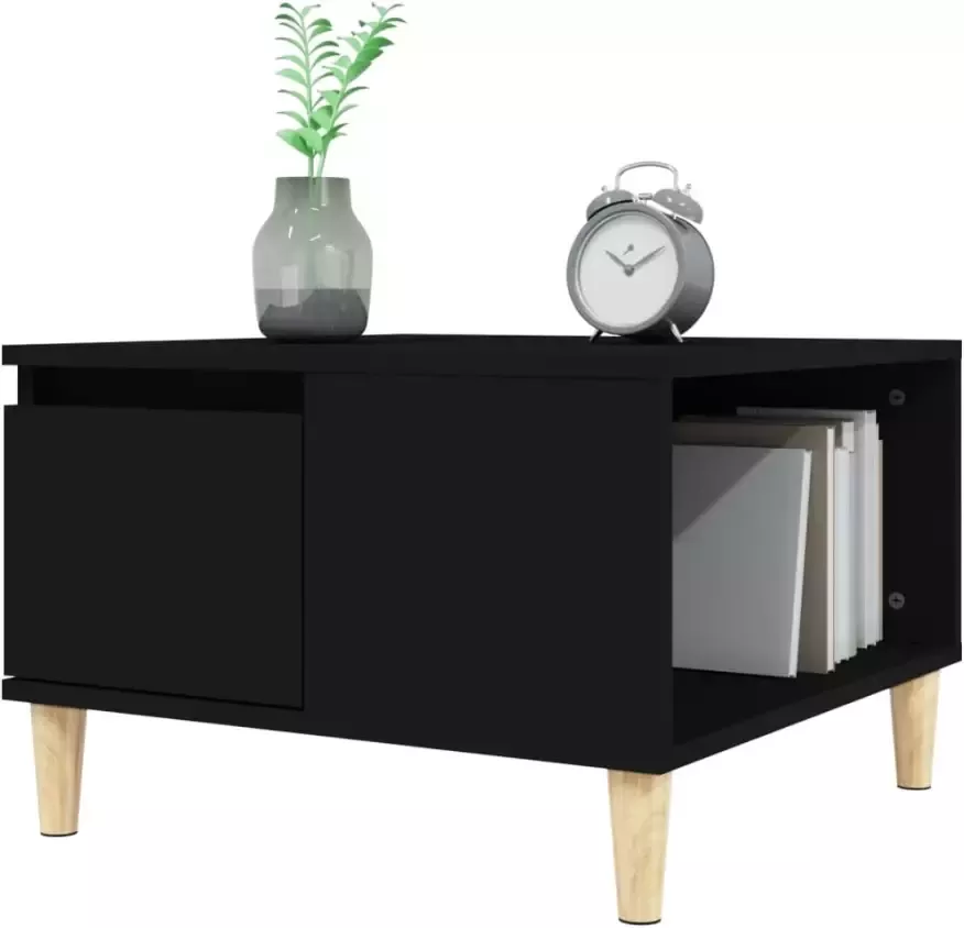 VidaXL -Salontafel-55x55x36 5-cm-bewerkt-hout-zwart