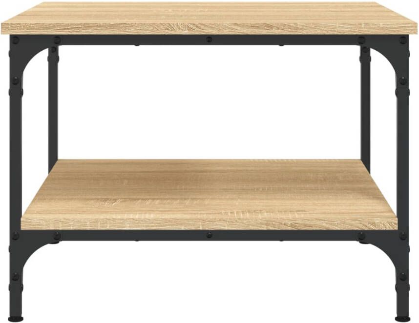 VidaXL -Salontafel-55x55x40-cm-bewerkt-hout-sonoma-eikenkleurig - Foto 3